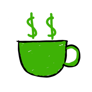Coffee and Capital logo in moving carousel